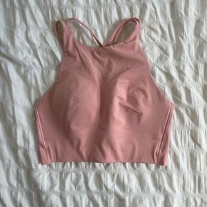 Like a cloud high neck bra pink size 6